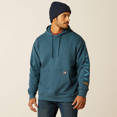 Ariat Rebar Graphic Hoodie (Stargazer/Larkspur) Size XXL