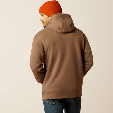 Ariat Rebar Graphic Hoodie (Chocolate Chip/Coffee Bean) Size XXL