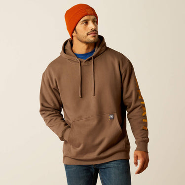 Ariat Rebar Graphic Hoodie (Chocolate Chip/Coffee Bean) Size XXL