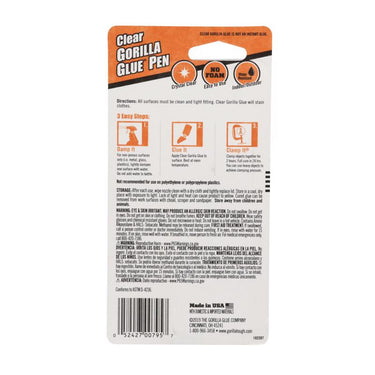 Gorilla Extra Strength Clear Glue Pen 0.75 oz