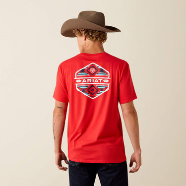 Ariat Chinelos Hex Classic Fit T-Shirt (Mars Red) Size XL