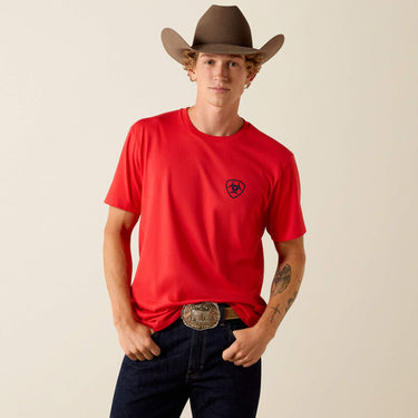 Ariat Chinelos Hex Classic Fit T-Shirt (Mars Red) Size XL