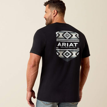 Ariat Canyon Aztec Shield Classic Fit T-Shirt (Black) Size L