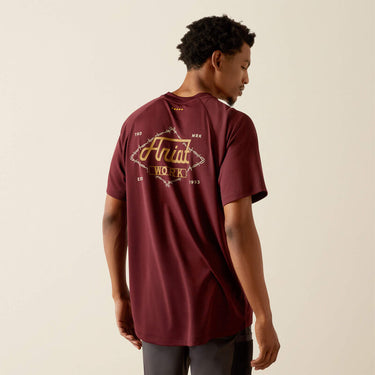 Ariat Rebar Heat Fighter Wired T-Shirt (Malbec) Size XL