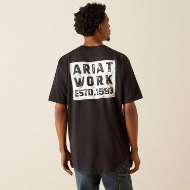 Ariat Rebar Workman Brickyard T-Shirt (Black) Size XL