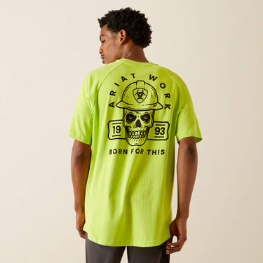 Ariat Rebar Cotton Strong Hardhead T-Shirt (Lime) Size XL