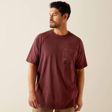 Ariat Rebar Cotton Strong Hardhead T-Shirt (Burgundy Heather) Size XL