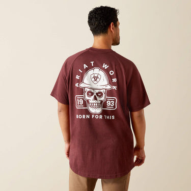 Ariat Rebar Cotton Strong Hardhead T-Shirt (Burgundy Heather) Size XL