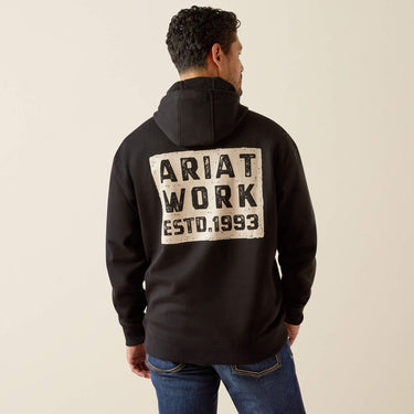 Ariat Rebar Workman Brickyard Hoodie (Black) Size XL