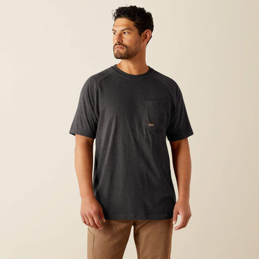 Ariat Rebar Cotton Strong Logo T-Shirt (Charcoal Heather) Size XL