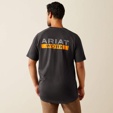 Ariat Rebar Cotton Strong Logo T-Shirt (Charcoal Heather) Size XL