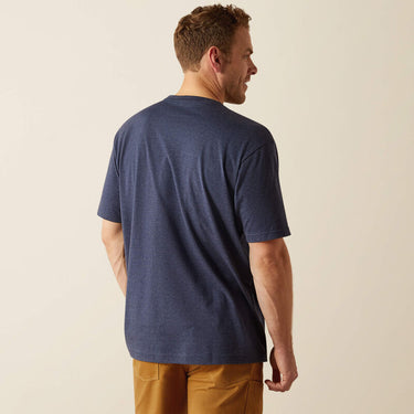 Ariat Rebar Cotton Strong Standard T-Shirt (Navy Heather) Size M