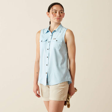 Ariat Women's Rebar Made Tough VentTEK DuraStretch Tank (Milky Blue) Size L