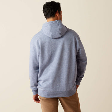 Ariat Rebar Graphic Hoodie (Colony Blue Heather) Size 3XL
