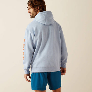 Ariat Logo Hoodie (Light Blue Heather) Size 3XL