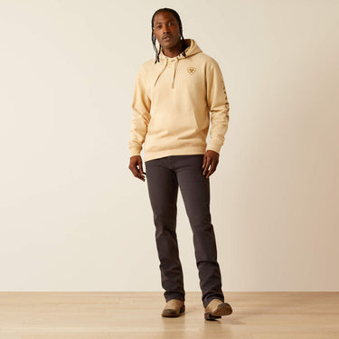 Ariat Logo Hoodie (Tan Heather) Size 3XL
