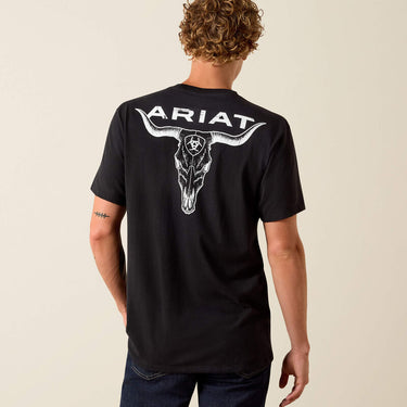 Ariat Stipple Steer Classic Fit T-Shirt (Black) Size L