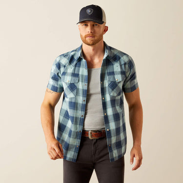 Ariat Hersh Retro Fit Shirt (Blue) Size L