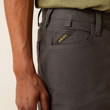 Ariat Rebar DuraStretch Made Tough 8" Short (Grey) Size 35