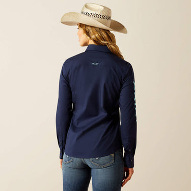 Ariat Women's Team Kirby Stretch Shirt (Black Iris) Size M