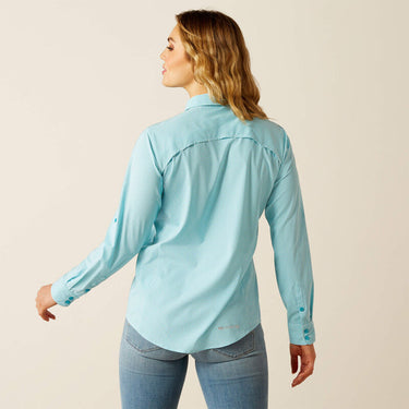 Ariat VentTEK Stretch Shirt (Peacock Blue Check) size XL