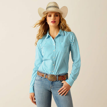 Ariat Kirby Pro Shirt (Peacock Stripe) Size XL
