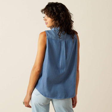 Ariat Billie Jean Shirt (Light Blue Chambray) Size XL