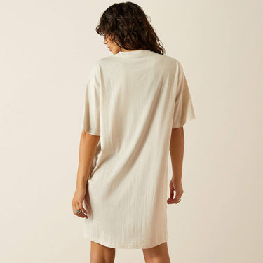 Ariat Wild Cowgirl Tee Dress (Oatmeal Heather) Size XL