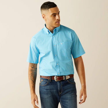 Ariat Simeon Classic Fit Shirt (Light Blue) Size XL
