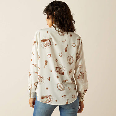 Ariat Homestyle Shirt (Road Trip Print) Size XL