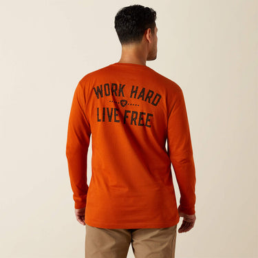 Ariat Rebar Cotton Strong WHLF T-Shirt (Potter's Clay) Size L