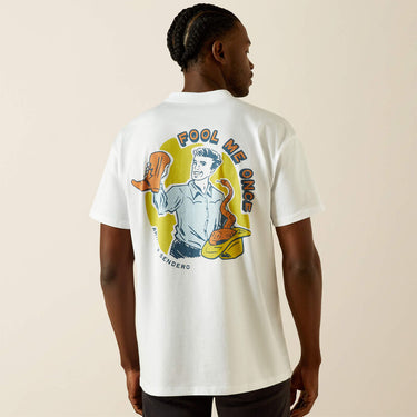 Ariat Sendero Fool Me Once T-Shirt (White) Size L