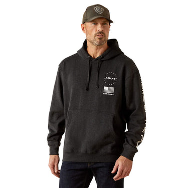 Ariat Sponsor Patriot Hoodie (Charcoal Heather) Size XL