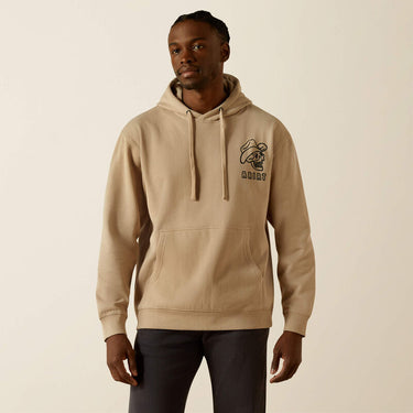 Ariat Drinking Buddies Hoodie (Beige) Size L