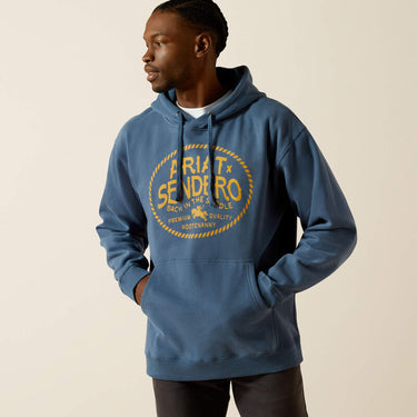Ariat Sendero Back in the Saddle Hoodie (Dark Denim) Size L