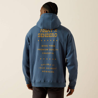 Ariat Sendero Back in the Saddle Hoodie (Dark Denim) Size L