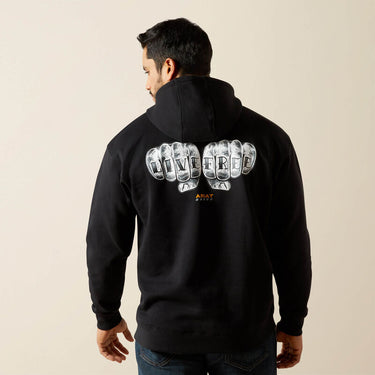Ariat Rebar Workman Bare Knuckle Hoodie (Black) Size L