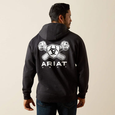 Ariat Rebar Workman Bolt Hoodie (Charcoal Heather) Size L