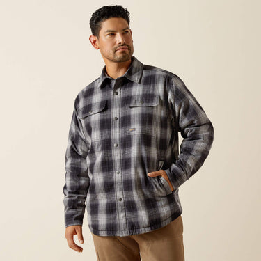 Ariat Rebar Flannel Insulated Shirt Jacket (Black) Size XL