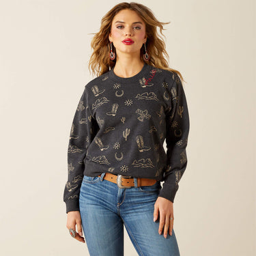 Ariat Essential Crew Sweatshirt (Black) Size XL