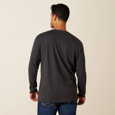 Ariat Rebar Cotton Strong Standard Pocket T-Shirt (Charcoal Heather) Size XL