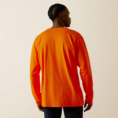 Ariat Rebar Cotton Strong Standard Pocket T-Shirt (Safety Orange) Size L