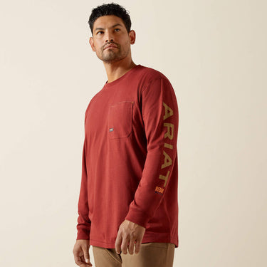 Ariat Rebar Workman Logo T-Shirt (Russet Brown/Dijon) Size L