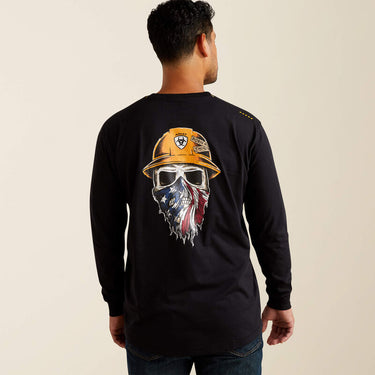 Ariat Rebar Workman Born For This T-Shirt (Black/USA) Size L
