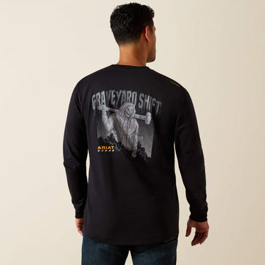 Ariat Rebar Workman Graveyard T-Shirt (Black) Size M