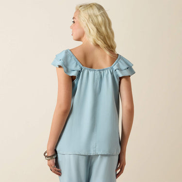 Ariat Lynn Sleeveless Top (Indigo Wash) Size S