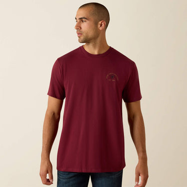 Ariat Shell Game Classic Fit T-Shirt (Maroon Banner) Size XL