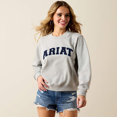 Ariat Essential Crew Sweatshirt (Heather Grey) Size S