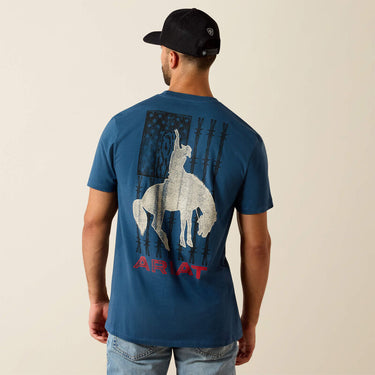 Ariat Flag Bronco Classic Fit T-Shirt (Key Largo) Size L