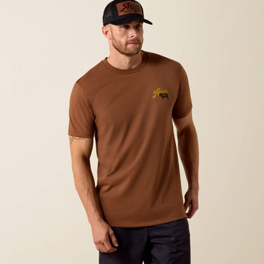 Ariat BBQ Smoke Classic Fit T-Shirt (Soft Silt) Size L